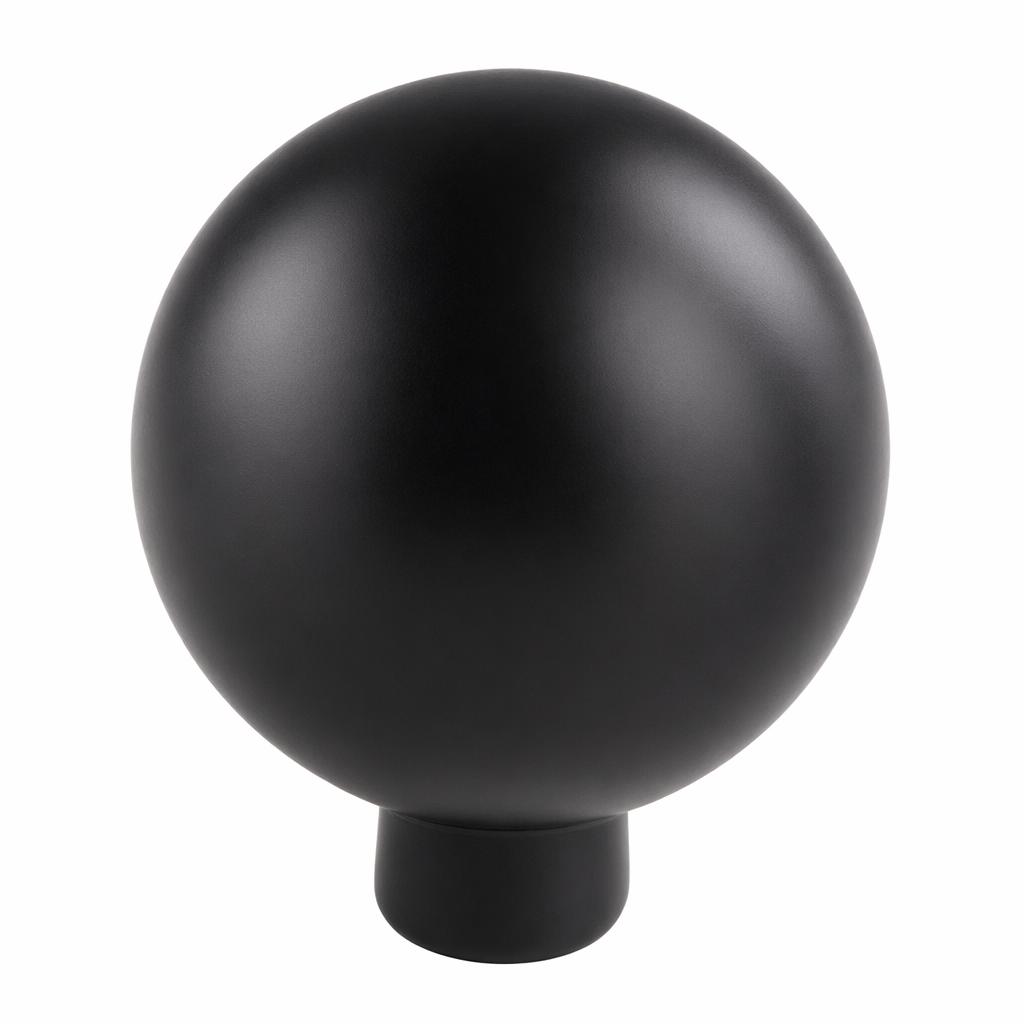 Liten rund knopp, svart