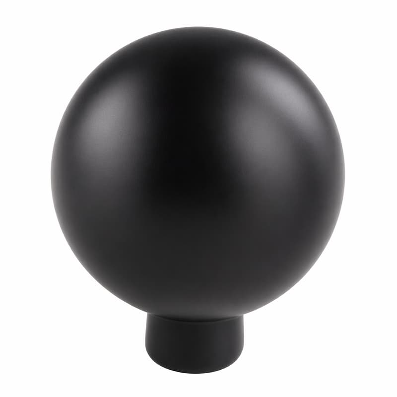 Liten rund knopp, svart